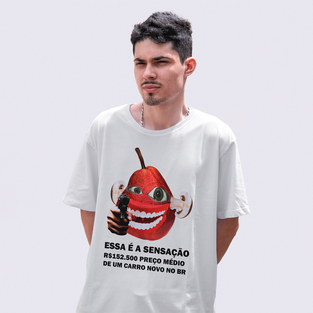 CAMISETA CARRO NOVO BRANCA